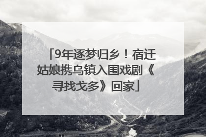 9年逐梦归乡！宿迁姑娘携乌镇入围戏剧《寻找戈多》回家